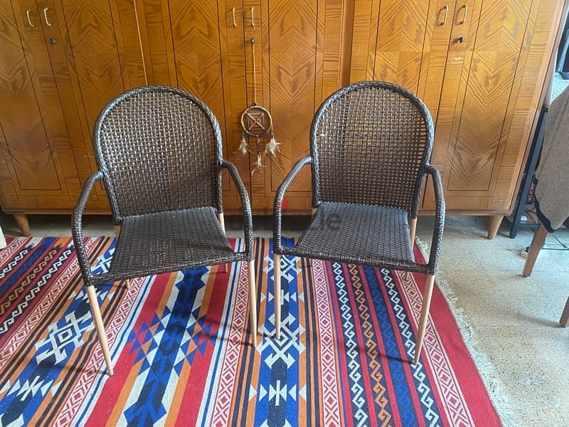 2 Outdoor Original Very Comfortable Chairs $40 for BOTH TOGETHER 1