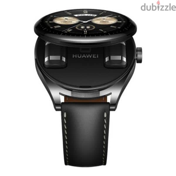 HUAWEI WATCH Buds Black Stainless Leather Strap 1