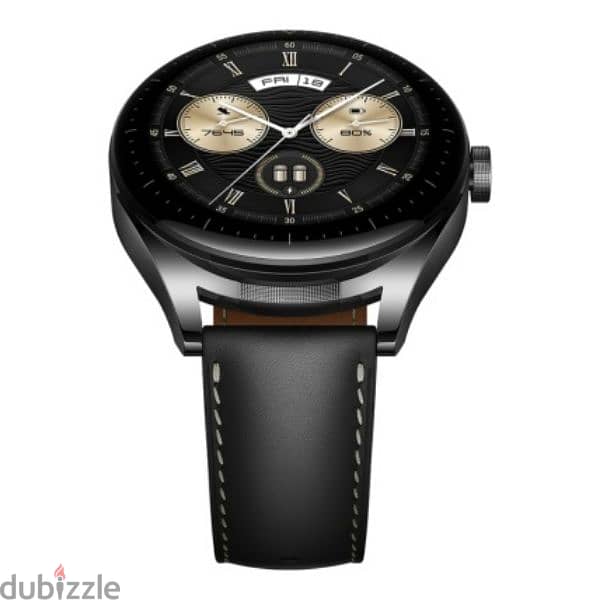 HUAWEI WATCH Buds Black Stainless Leather Strap 4