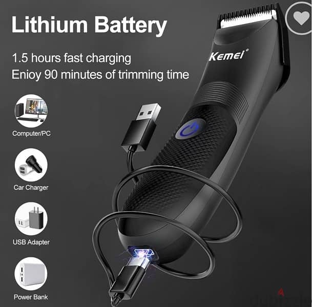 waterproof kemei body hair trimmer 0