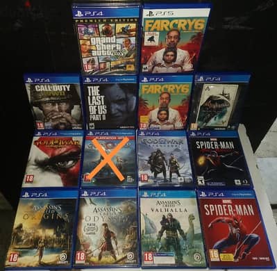 Ps4, Ps3 and Ps2 games. Xbox one/360, ps2,ps3,ps4 consoles