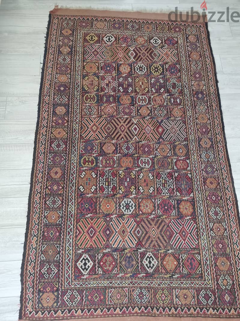 Persian antique beautiful SUMAK kilim maintained in good condition 0