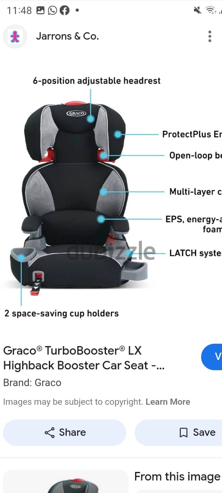 Graco carseat booster like new free delivery 0