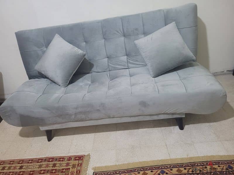 2 Sofa Beds used for only 1 month in very good condition 1