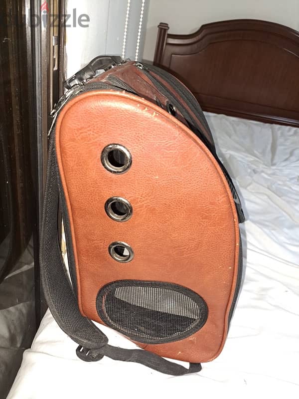 Cat Carrier Leather 2