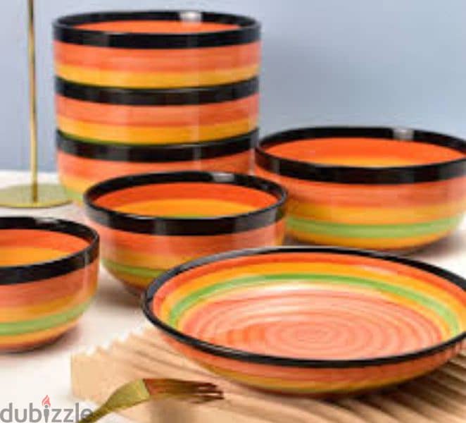 spiral colors plates and mugs 3