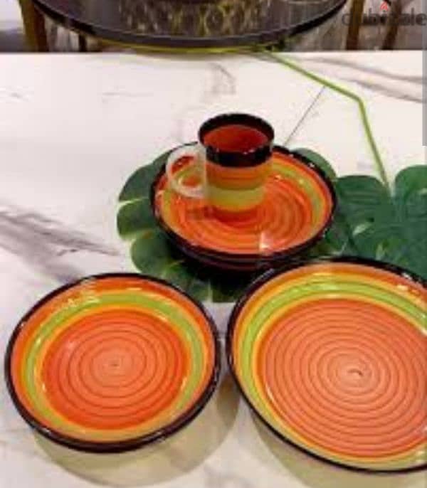 spiral colors plates and mugs 6