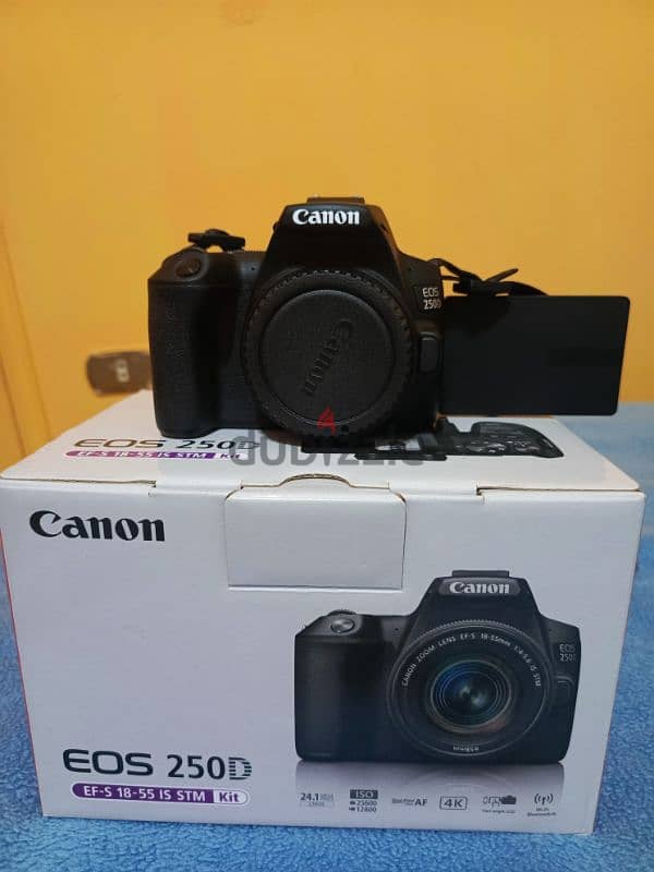 canon 250D + kit lens used 1 time 4