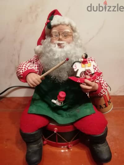 Christmas deco Painting Santa animated figurine 35*25cm read details