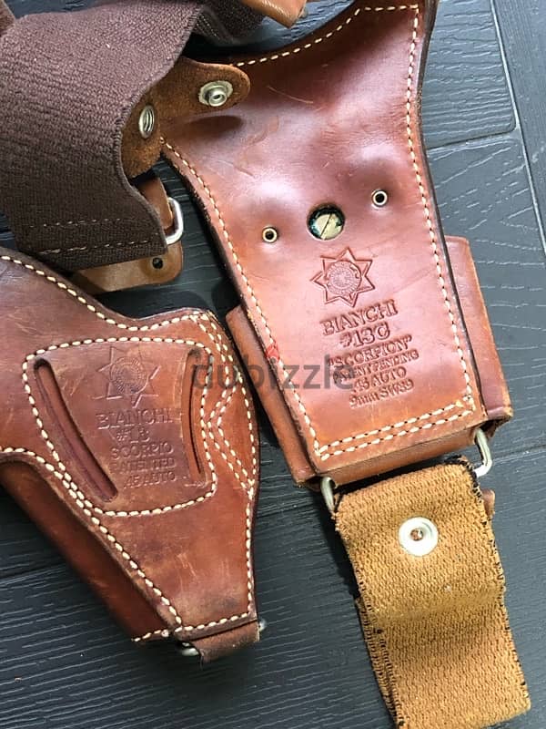 Bianchi shoulder holster real leather 1