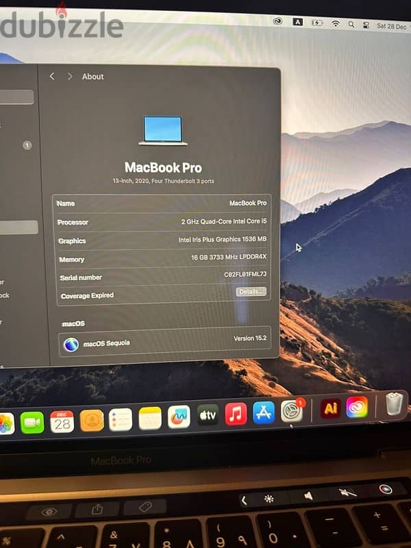 MacBook Pro 2020 1T ,i5 2