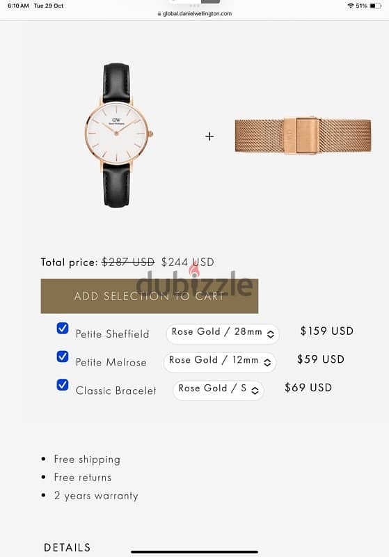 Daniel wellington 41mm 3