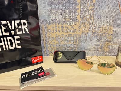 rayban classic aviator sunglasses in tag uv protection