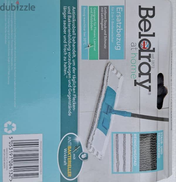 Beldray 2Pcs  Antimicrobial mop prevent stains &bacteria/3$ delivery 1