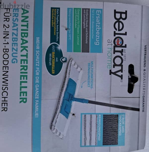 Beldray 2Pcs  Antimicrobial mop prevent stains &bacteria/3$ delivery 2