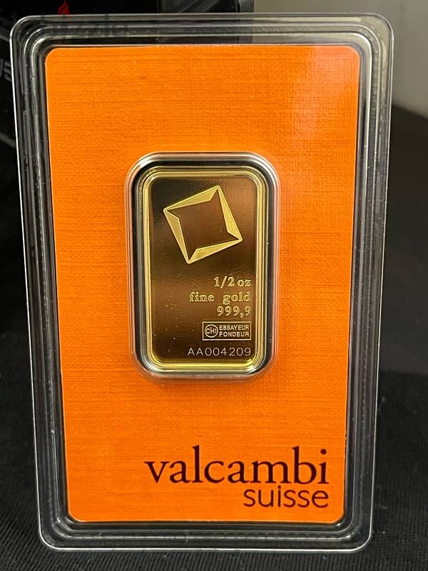 Gold Valcambi Ounse 1/2 Oz 15,55 Gram 0