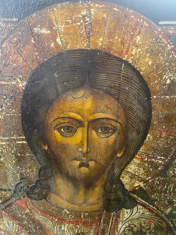 19th century Russian Icon Christ pantocrator 2