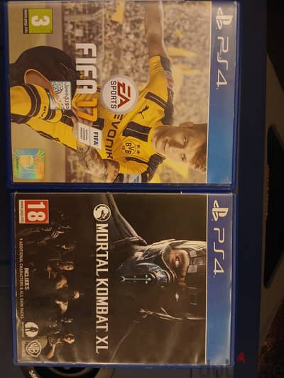 fifa 2017 & mortal kombat xl for ps4