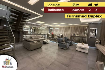 Ballouneh 240m2 Duplex | Designers Signature | Furnished | View | AC |