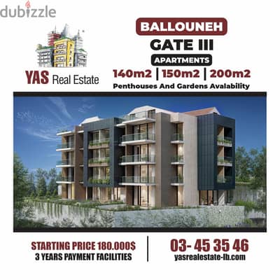 Ballouneh 280m2 | Under Construction | Payment Facilities | View |