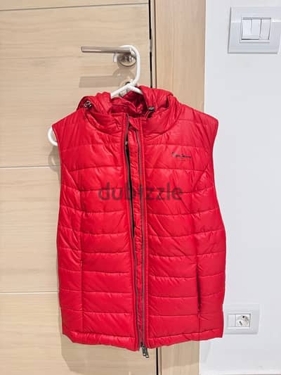 pepe jeans red gilet size M from paris new