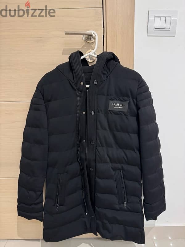 long puffer jacket like new 0