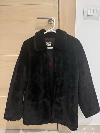 coat black faux fur from canada