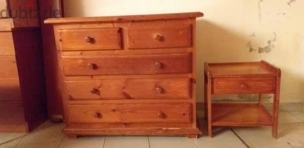 Dresser + 2 side tables