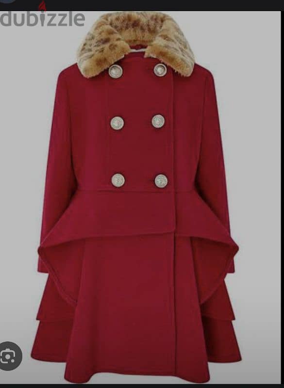 Monsoon red coat age 5 to 6 0