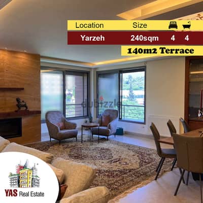 Yarzeh 240m2 | 140m2 Terrace | High End | Ultra Prime Location | PA |