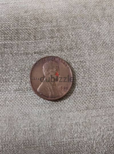 USA Lincolin Wheat cent coin 1937