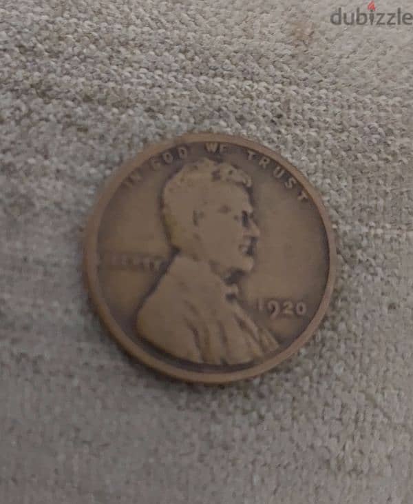 USA Lincolin Wheat Cent Coin 1920 0