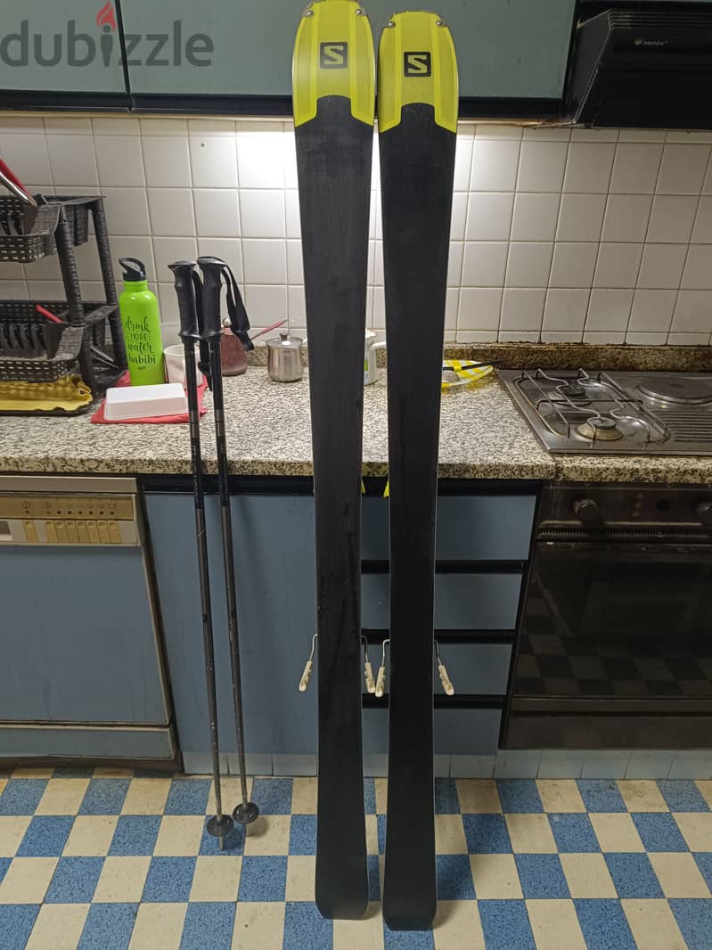 Salomon Ski XDR 80Ti 2019 169cm with Polls 52inch 125cm 1