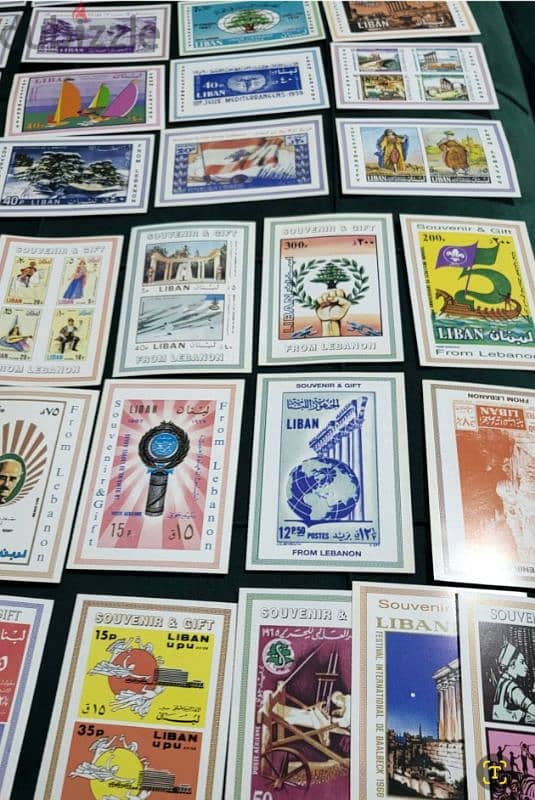 Souviner Post Cards for lebanese stamps 72 pieces 4