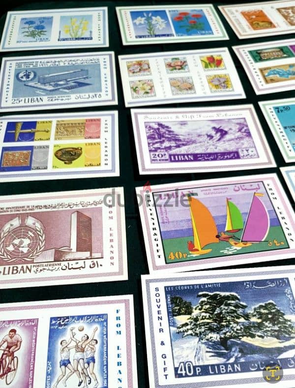 Souviner Post Cards for lebanese stamps 72 pieces 5