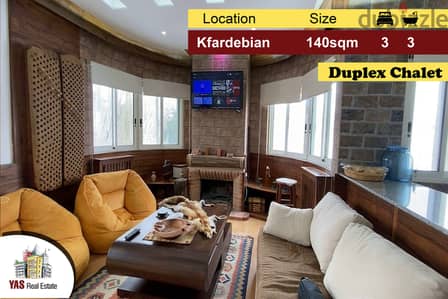 Kfardebian/Tilal al Asal 140m2 | Duplex Chalet | View | Luxury | PA