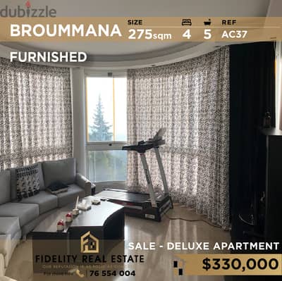 Apartment for sale in Broummana furnished AC37