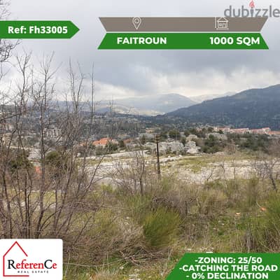 Land for sale in faitroun أرض  للبيع  في فيطرون