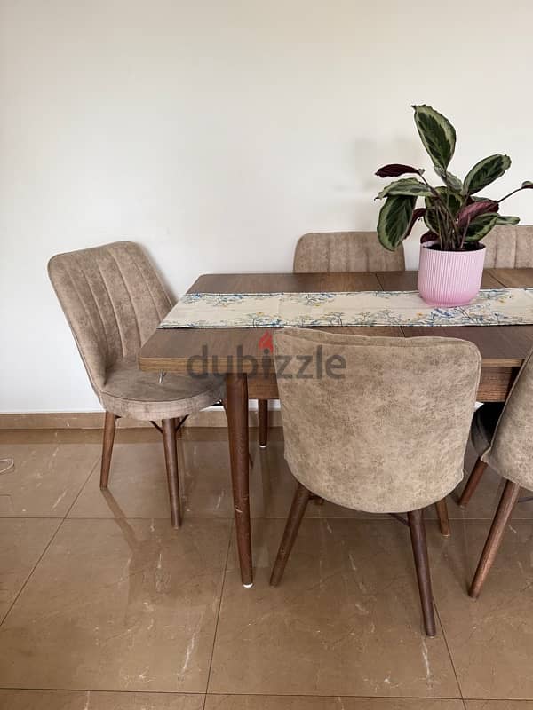 turkish dinning table with 6 chairs 0