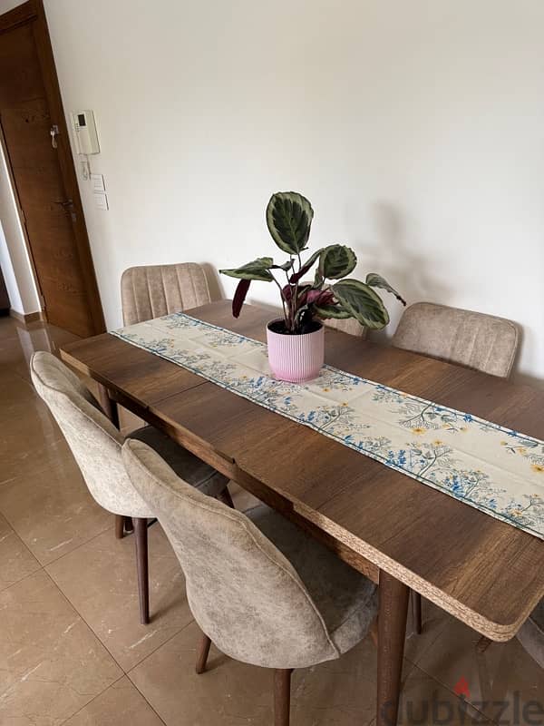 turkish dinning table with 6 chairs 4