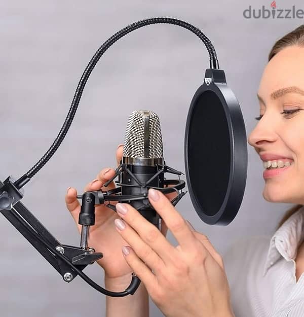 Condenser Microphone and Pop Filter 6