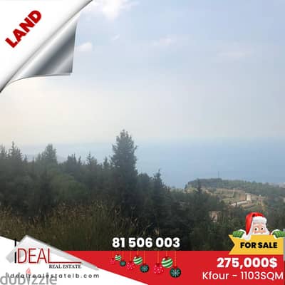 Land for sale in kfour 1103 sqm REF#FD38065