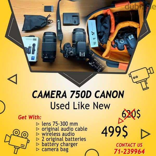 Camera 750D canon 2