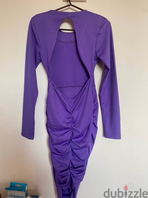 purple dress, one size 1