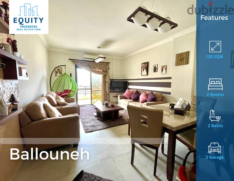 Fully Furnished Apartment For Sale In Ballouneh شقق للبيع #RK1272155 0