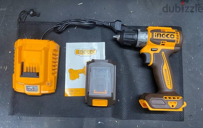 Ingco Brushless cordless drill 20V 0