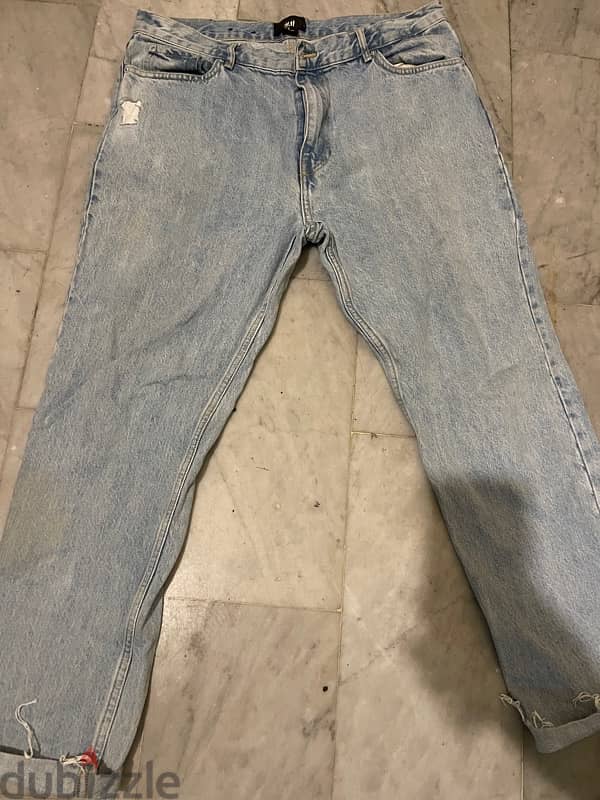 H&M jeans size 34 high waist mint condition 2