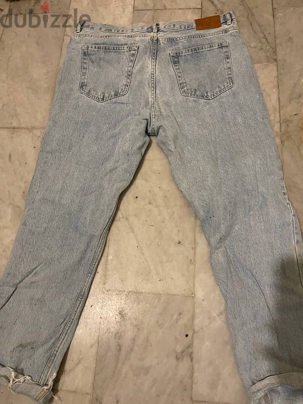 H&M jeans size 34 high waist mint condition 9