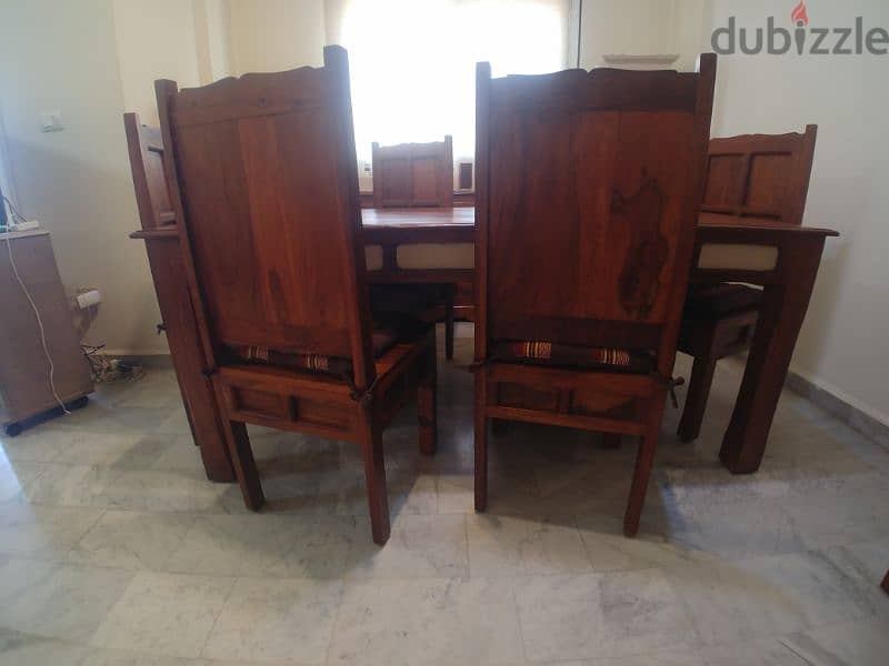 Dining table - Tek wood (condition as new) 1