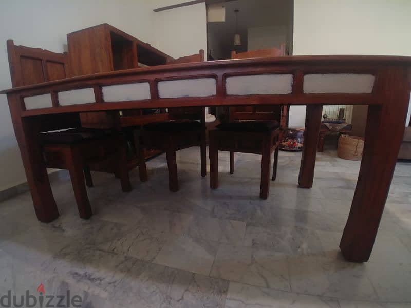 Dining table - Tek wood (condition as new) 3